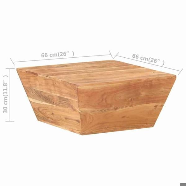 Maison Exclusive - V-formad soffbord 66x66x30 cm i massiv akaciaträ