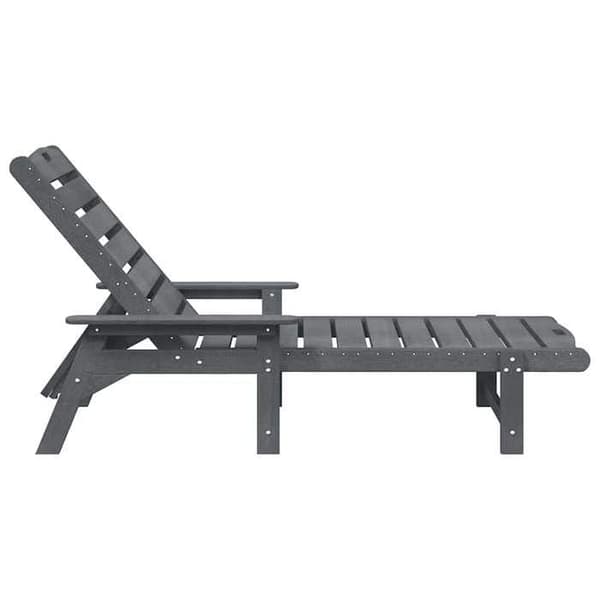 Maison Exclusive - Vaaleanharmaa HDPE -aurinkotuoli