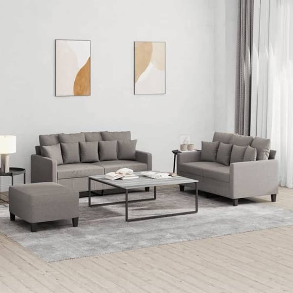 Maison Exclusive - Sæt af 3 sofaer med puder Taupe Stof
