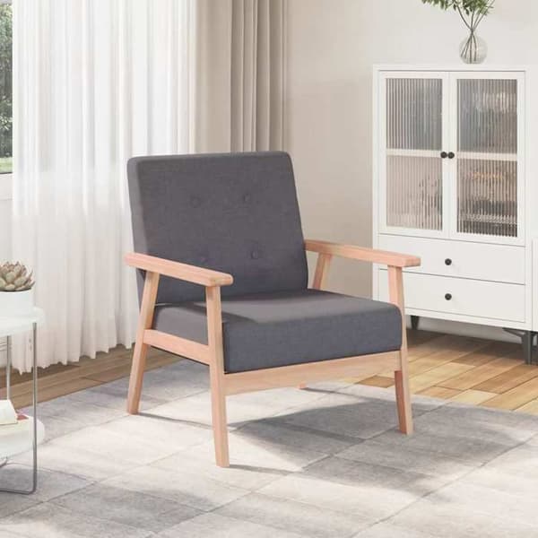 Maison Exclusive - Mørkegrå Stol i Stof Mörkgrå