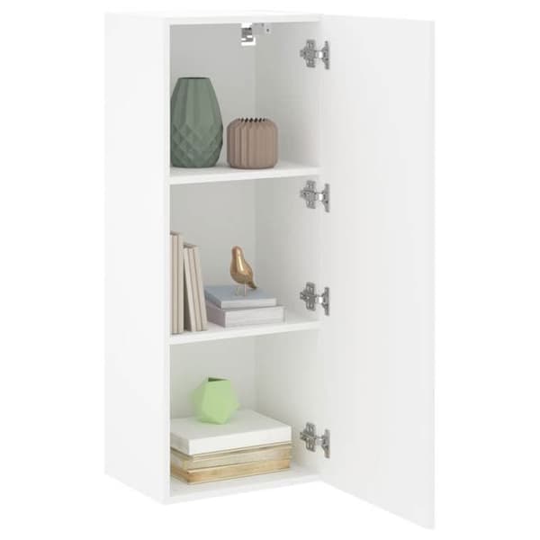 Maison Exclusive - Väggmonterad TV-möbel vit 40,5x30x102 cm ingenjörsträ