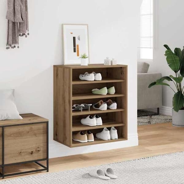 Maison Exclusive - Skoskab i egetræ, håndlavet af ingeniørtræ