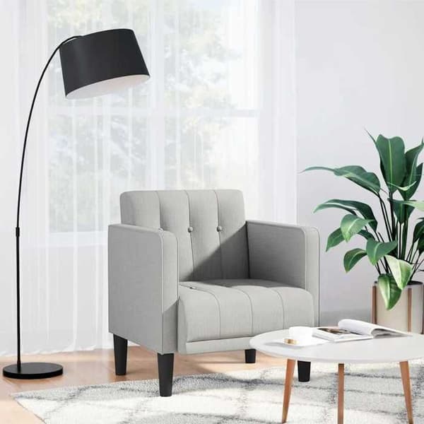 Maison Exclusive - Sofa stol med armlæn i grå stof 53 cm