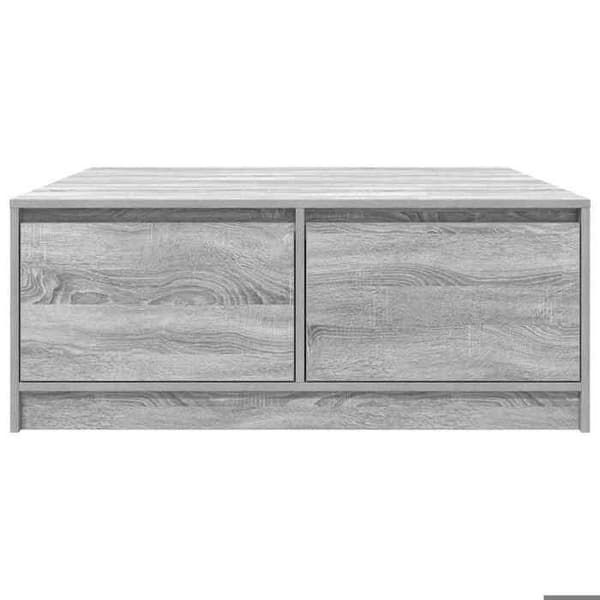 Maison Exclusive - Sofabord med skuffer sonoma grå 100x100x40 cm