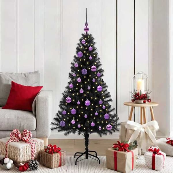 Maison Exclusive - Svart Julgran 150 cm PVC Svart
