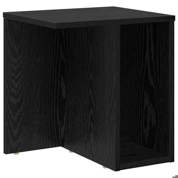 Maison Exclusive - Sidebord Sort eg 37 x 32 x 40 cm Ingeniørtræ