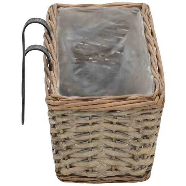 Balkonglåda - Exklusivt Hem - Rörfoder PE - 60 cm - 2-pack brun