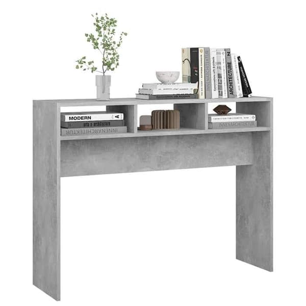 Bordskonsol - MAISON EXCLUSIVE - 105x30x80 cm - Betonggrå - Ingenjörsträ - Rektangulär Betonggrå