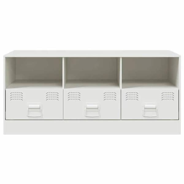 Maison Exclusive - TV-möbel vit 99x39x44 cm stål