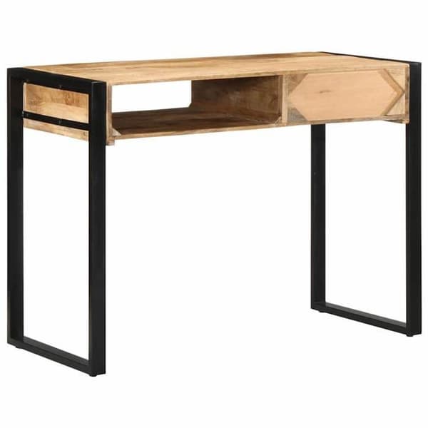 Maison Exclusive - Kontor 100x50x75 cm massiv rå mango træ