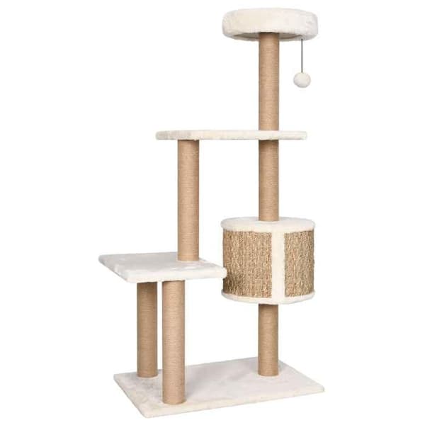 Maison Exclusive - Kattträd med klösträningar 123 cm Havsörter beige