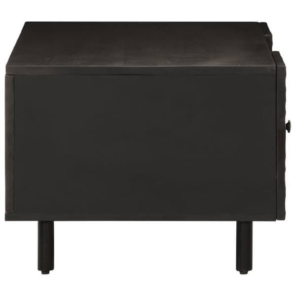 Maison Exclusive - Sort sofabord 100x54x40 cm i massivt mangotræ
