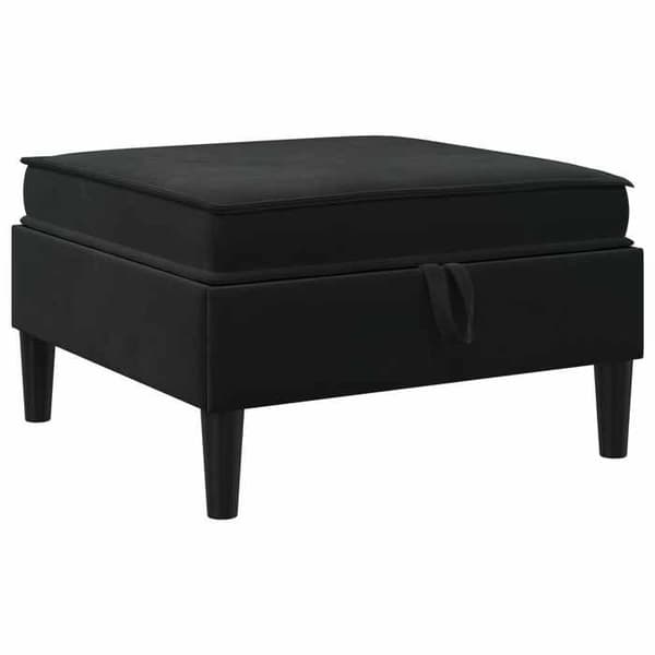 Maison Exclusive - Puff med Förvaring Svart Sammet