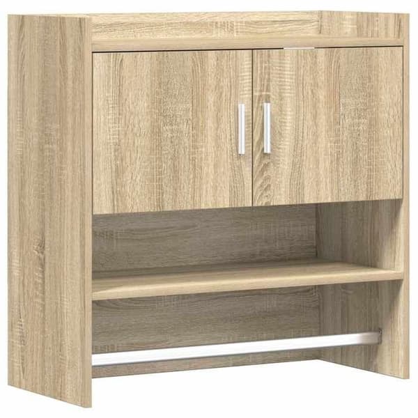 Maison Exclusive - Væghylde Montering væg Eg Sonoma 80 x 36 x 80 cm
