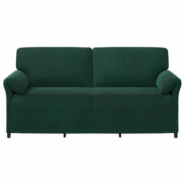 Maison Exclusive - Soffa 3 platser Mörkgrön 198 x 83 x 95 cm Sammet