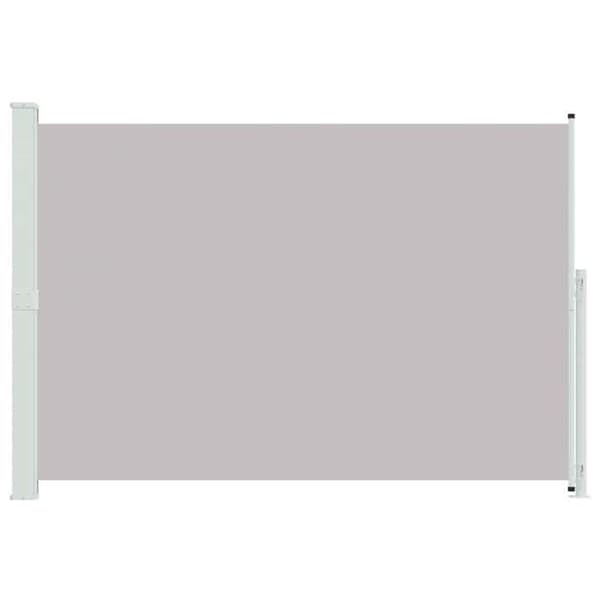 Sammenklappelig side markise - EKSKLUSIV HUS - 200 x 314 cm - Grå - UV-bestandig polyesterstof - Stål kassette, automatisk tilbagevenden Grå