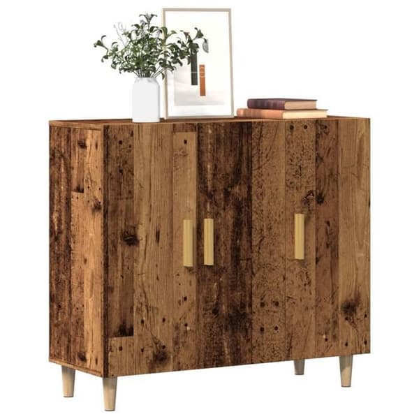 Maison Exclusive - Buffet gammel træ 90x34x80 cm ingeniørtræ