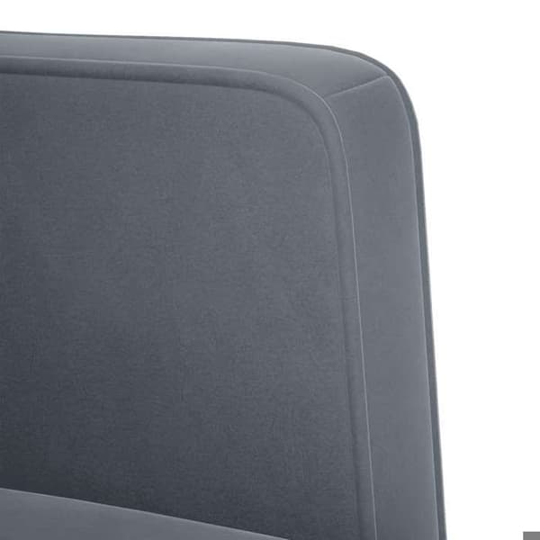Maison Exclusive - Stol med armlæn i mørkegrå velour 53 cm