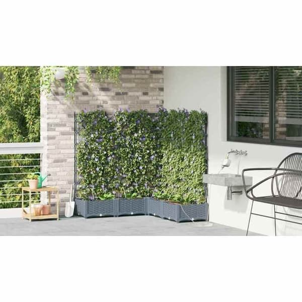 Maison Exclusive - Havekrukke 5 stk Lys grå 120 x 120 x 126 cm PP Ljusgrått