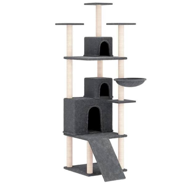 Maison Exclusive - Kattekradse med sisal i mørkegrå 175 cm mörkgrå