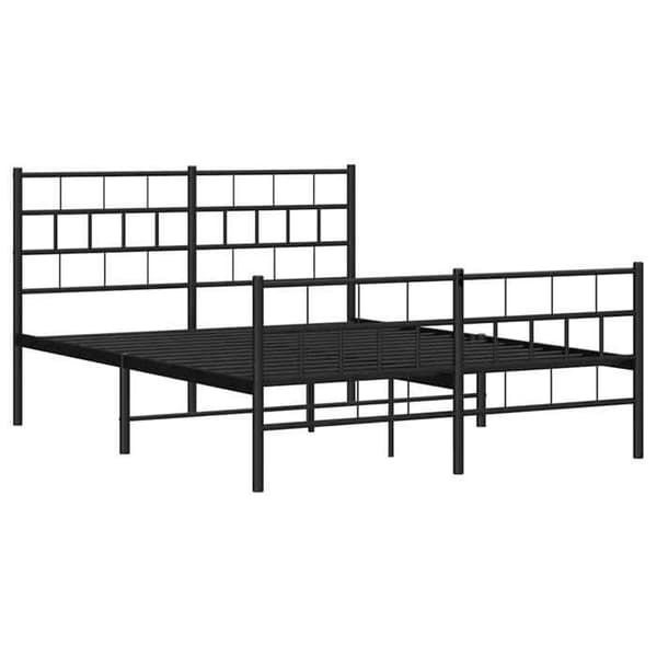 Sengestel - EKSKLUSIV HUS - 135x190 cm - Sort - Stål - Klassisk Svart