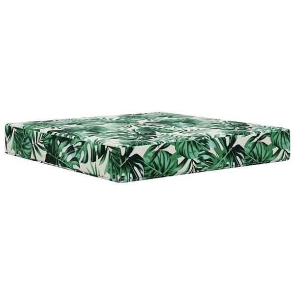 Utomhuskudde - EXKLUSIVT HEM - Bladmönster - Grön - Polyester - Skumfyllning