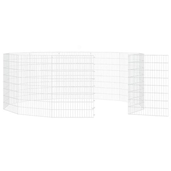 Burar & hängande - Maison Exclusive - 12 paneler 54x80 cm - Galvaniserat järn - Silverfärgad Silver