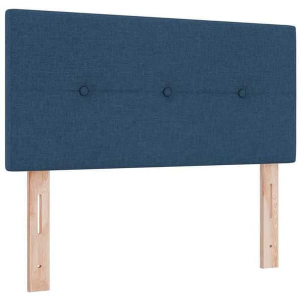 Maison Exclusive - Boxspring-sänky sinisellä patjalla 100 x 200 cm Kangas