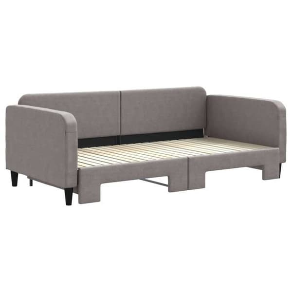 Maison Exclusive - Päivävuode, jossa on taupe väri 100x200 cm kangas
