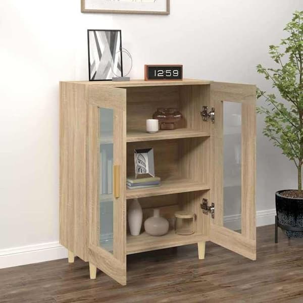Maison Exclusive - Buffé ek sonoma 69,5x34x90 cm ingenjörsträ