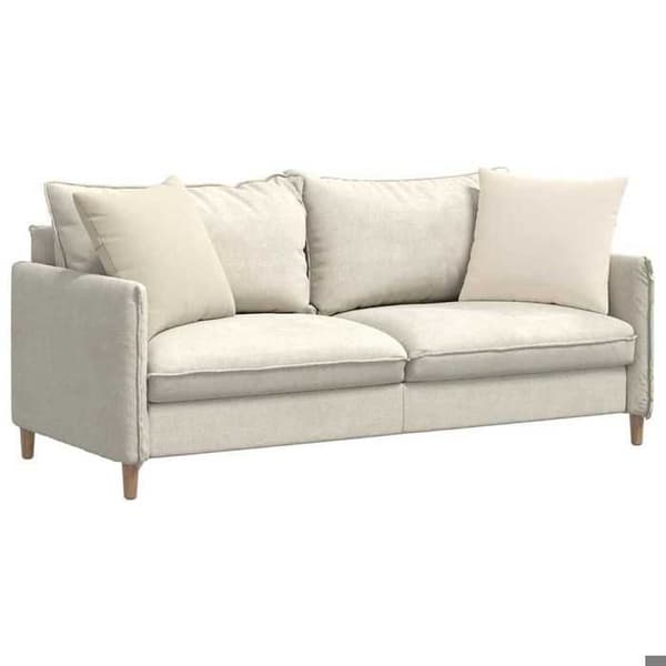 Maison Exclusive - Soffkuddar 2 st tyg Beige 50 x 50 cm beige