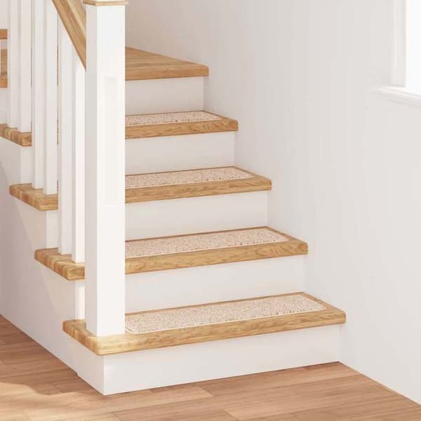 Maison Exclusive - Halkfria Mattor för Trappor 15 st 75 x 20 cm Kräm PP