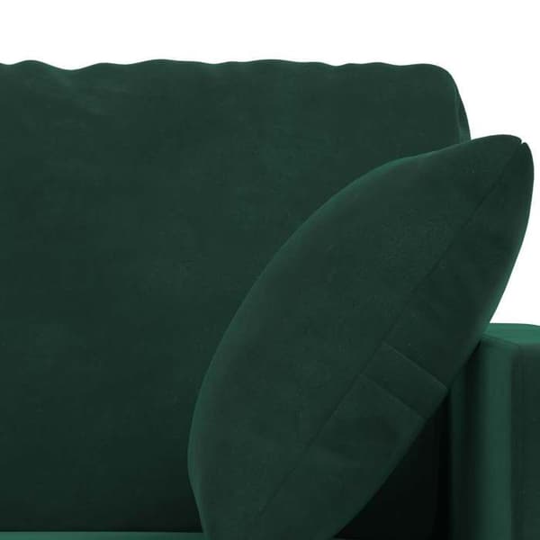 Maison Exclusive - 2-delars soffgrupp 3-sits mörkgrön 198 x 78 x 80 cm