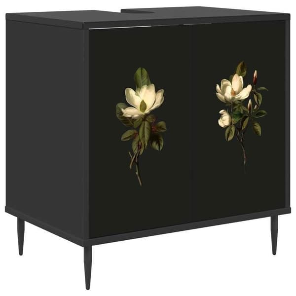 Maison Exclusive - Badeværelsesskab BREMEN Sort eg 60 x 40 x 61 cm