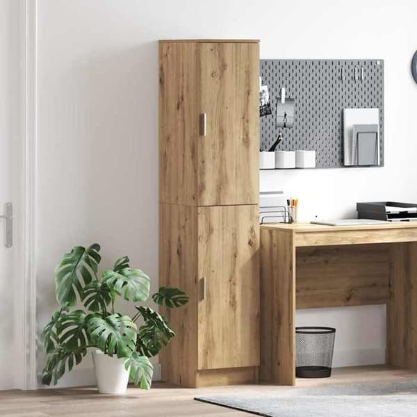 Buffet høj - EKSKLUSIV HUS - Høj skab - Eg - Spånplader - 35 x 39 x 168 cm Ek