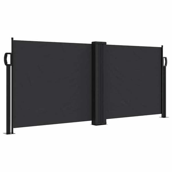Maison Exclusive - Svart utdragbart sidotak 100x1000 cm