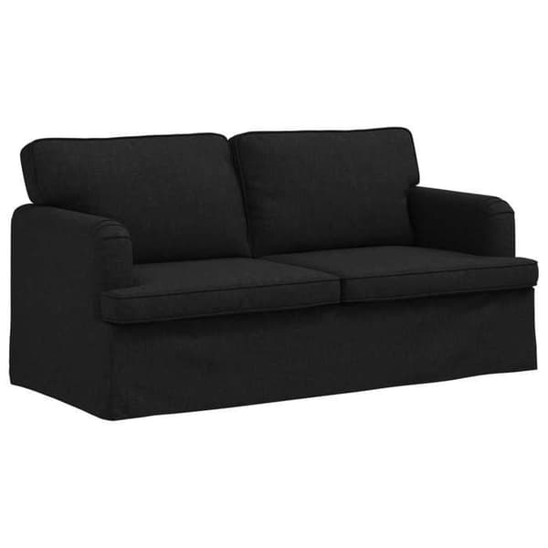 Maison Exclusive - 2-delars soffgrupp i svart tyg