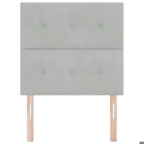 Maison Exclusive - Vaaleanharmaa pääty 90 cm Sametti Ljusgrått