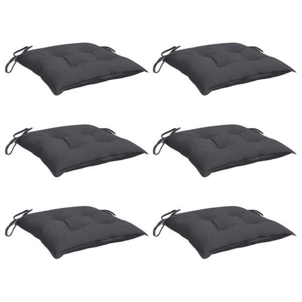 Maison Exclusive - Stolsdynor set om 6 antracit 40x40x7 cm