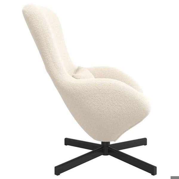 Maison Exclusive - Æggestol Creme 63 x 73 x 90 cm stof