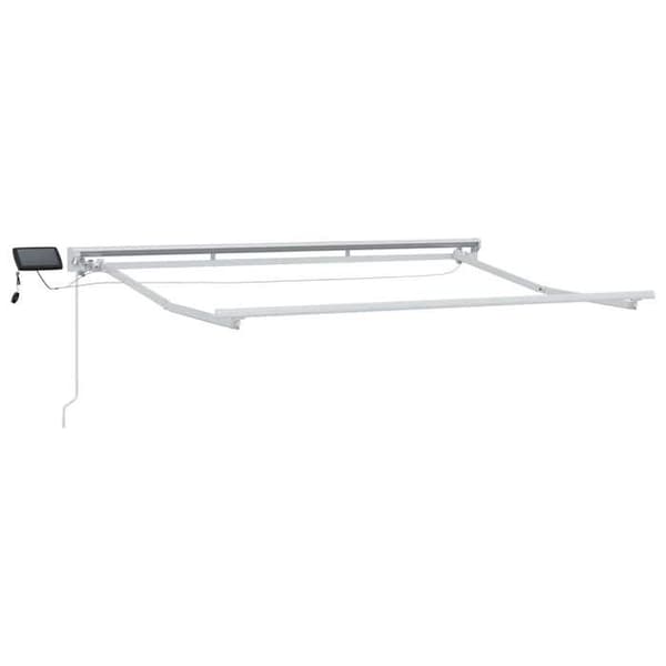 Maison Exclusive - Manuell rullgardinsram med LED-lampor