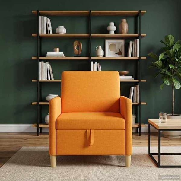 Maison Exclusive - Soffa med förvaring Mörkgul 72 x 78 x 87 cm Polyester