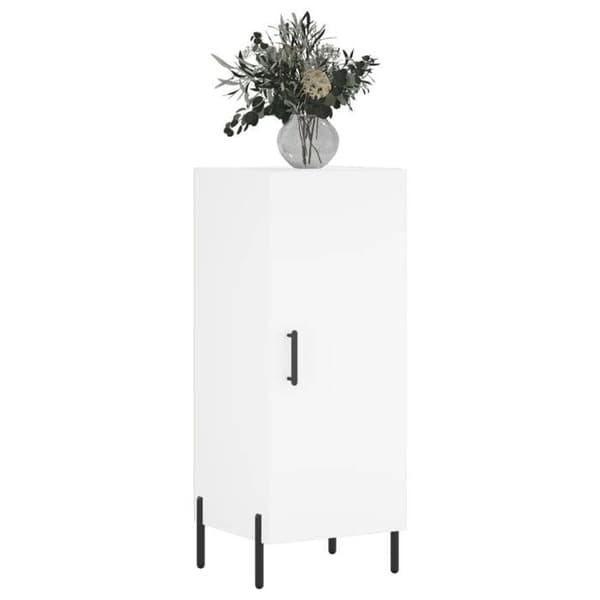 Maison Exclusive - Vit buffé 34,5x34x90 cm ingenjörsträ
