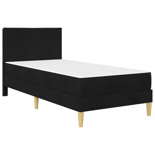 Maison Exclusive - Musta sänkykehys 100 x 200 cm Polyesteri Svart