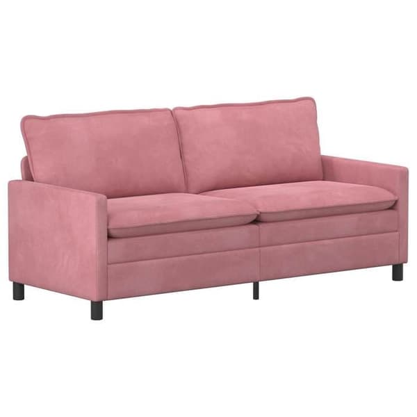 Maison Exclusive - Set av Soffor 2 st Rosa Sammet