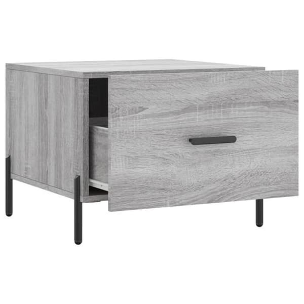 Maison Exclusive - Soffbord Sonoma grå 50x50x40 cm Ingenjörsträ Sonoma grå