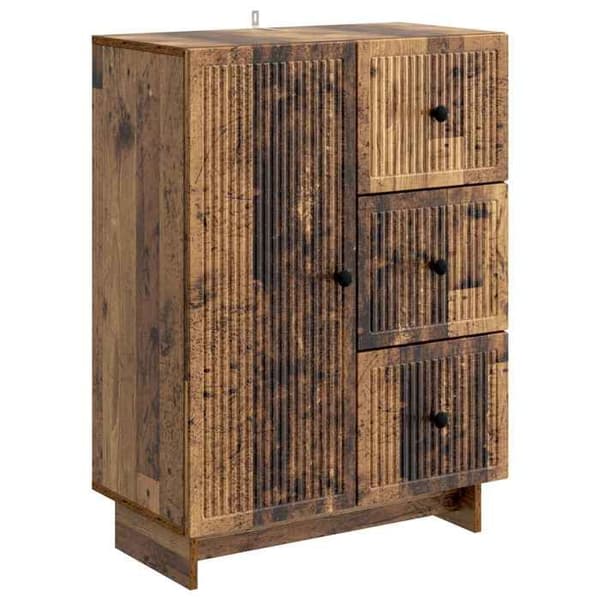 Maison Exclusive - Buffé i gammalt trä 66 x 34,5 x 90 cm Ingenjörsträ