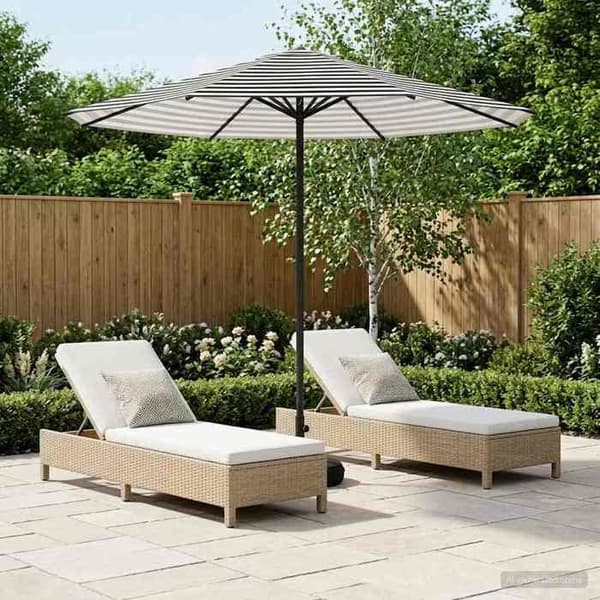 Maison Exclusive - Haveparasol med base 230 x 230 cm Polyester