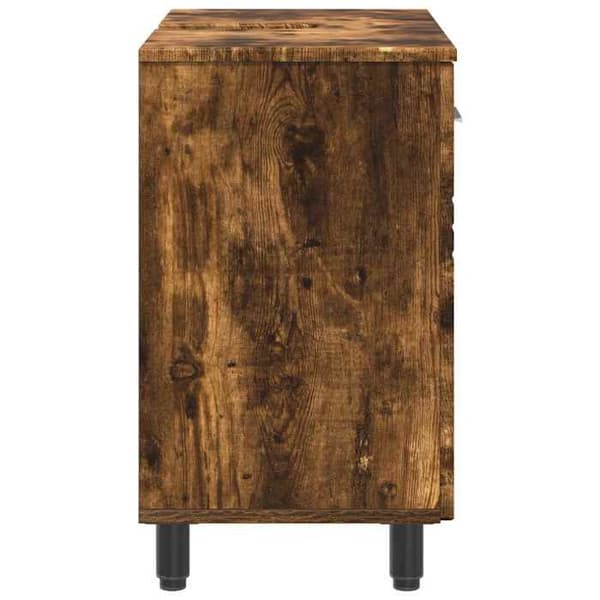 Maison Exclusive - Badeværelsesvaskeskab Røget eg 60 x 35 x 60 cm
