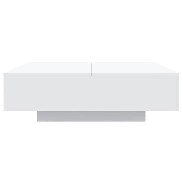Maison Exclusive - Låg bord vit 100x100x31 cm ingenjörsträ Vit